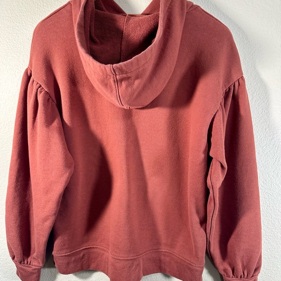 Madewell Women’s Pleat Sleeve Sunken Hoodie Sweater Size S - Picture 7 of 12